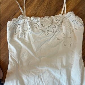 Elegant White Lace Mini Dress